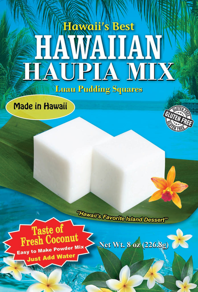 Free Shipping! (10 BAGS - EXTRA VALUE PACK, $6.49 EACH!) HAUPIA MIX (Coconut Pudding Luau Squares).