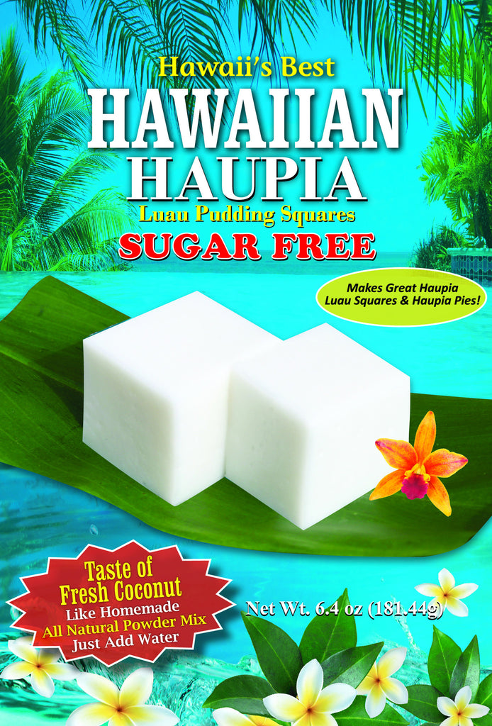(5 BAGS - EXTRA VALUE PACK, $5.99 EACH) SUGAR FREE HAUPIA MIX (Coconut Pudding Luau Squares)