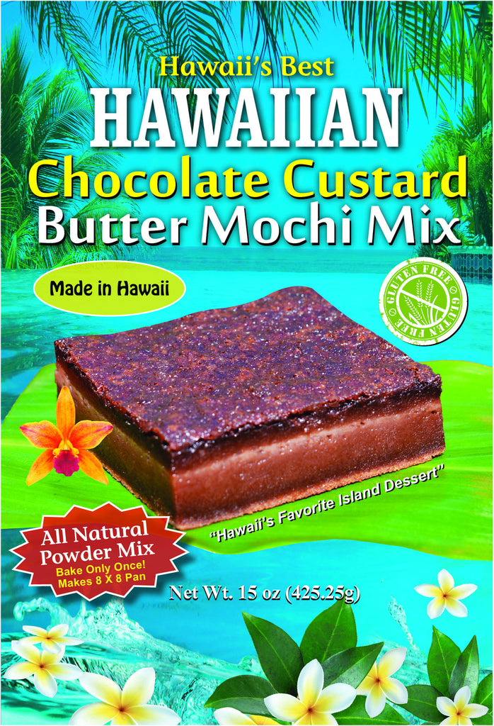 Free Shipping! (10 BAGS - EXTRA VALUE PACK, $5.49 EACH) CHOCOLATE CUSTARD BUTTER MOCHI MIX
